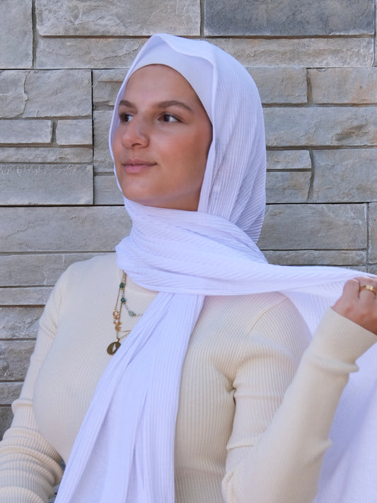 Athletic Crinkle Jersey - Bright White