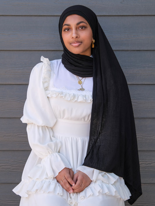 Athletic Crinkle Jersey - Black