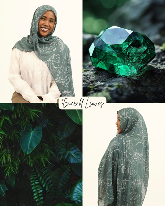 Print Modal - Emerald Leaves