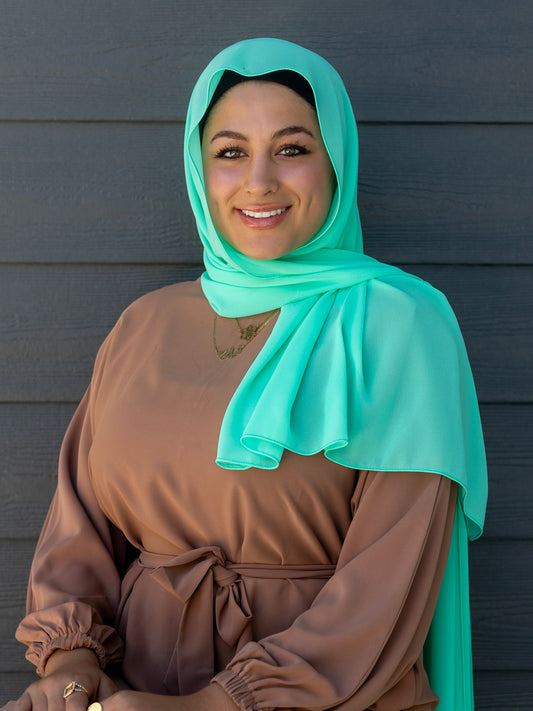 Classic Chiffon - Light Cyan