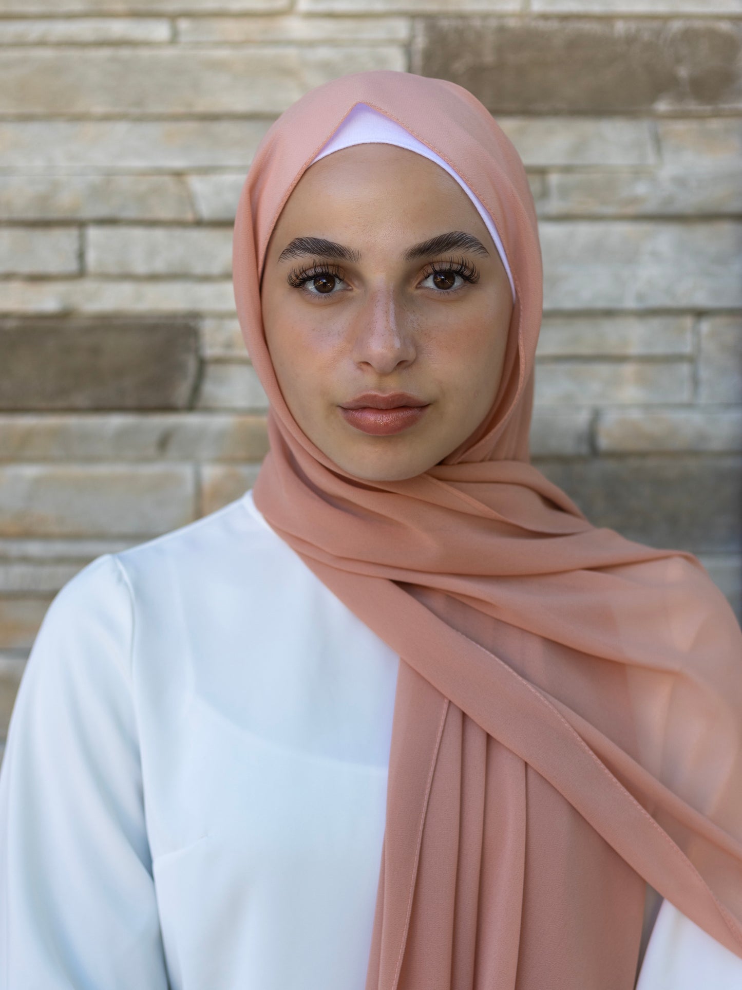 Classic Chiffon - Salmon Peach