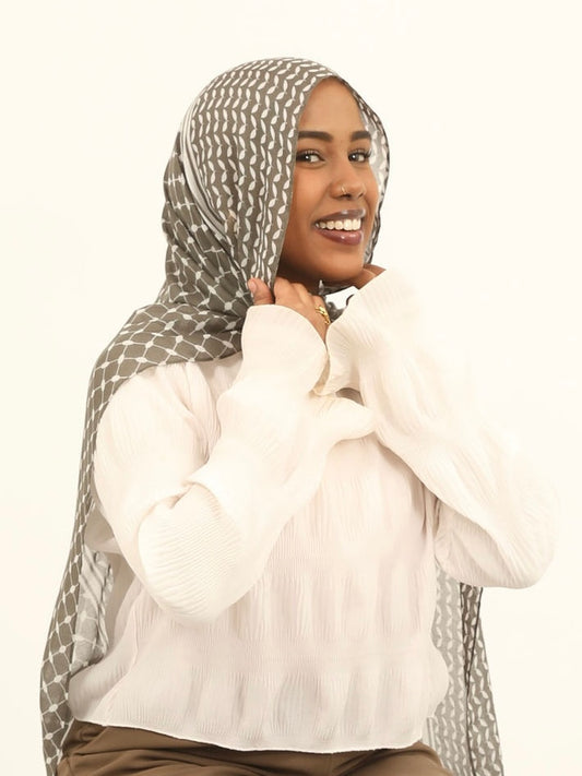 Print Modal - Olive Keffiyeh
