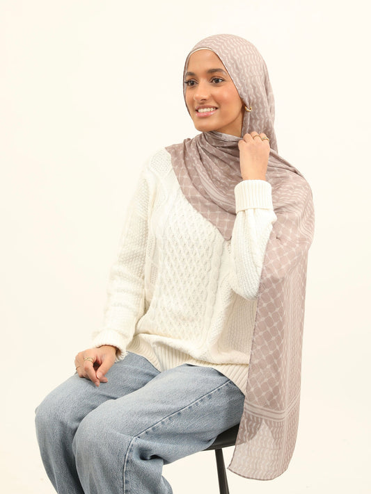Print Modal - Mocha Keffiyeh