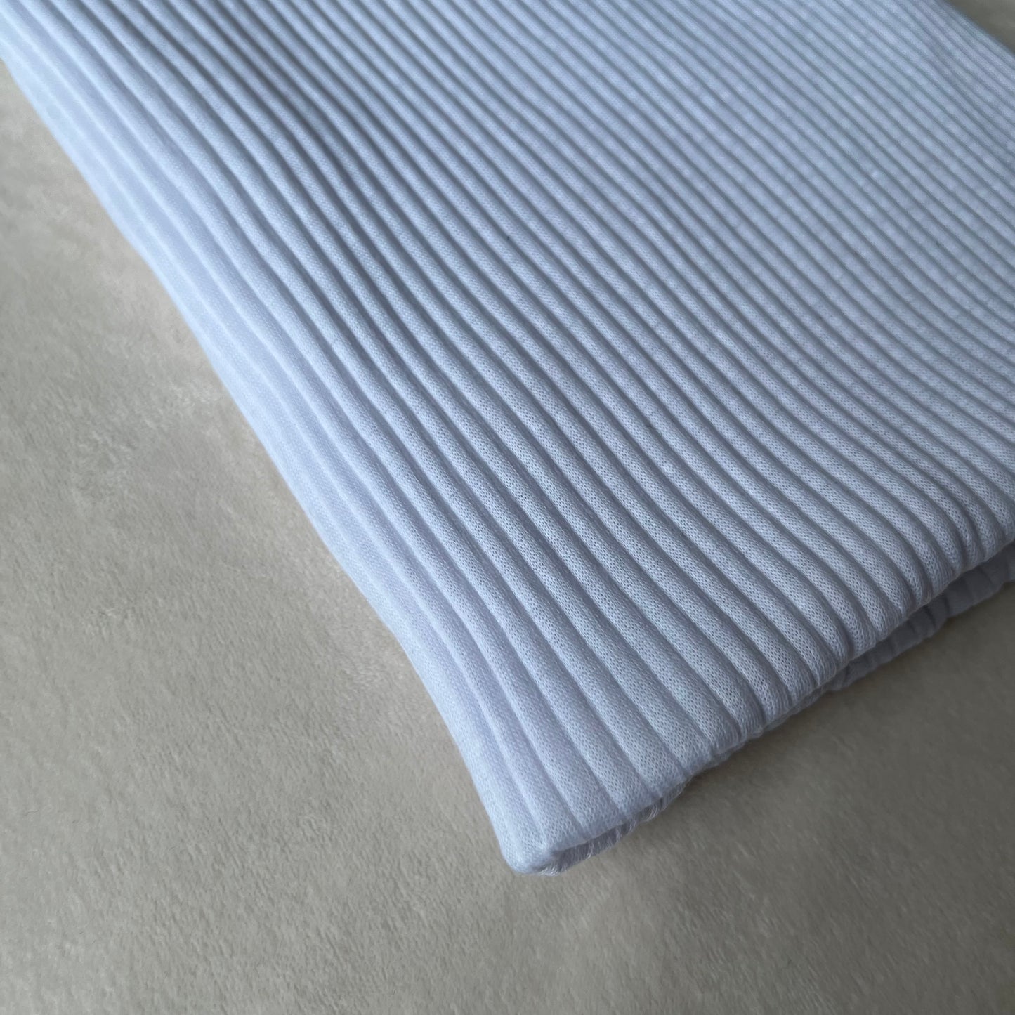 Jersey Crinkle - Bright White