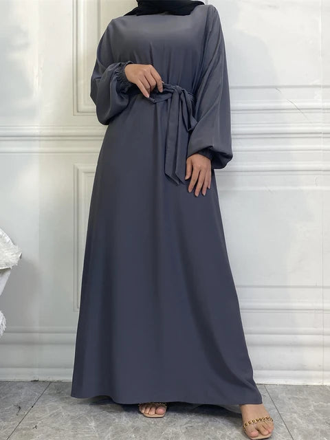 Everyday Abaya | With Belt & Pockets | Charcoal