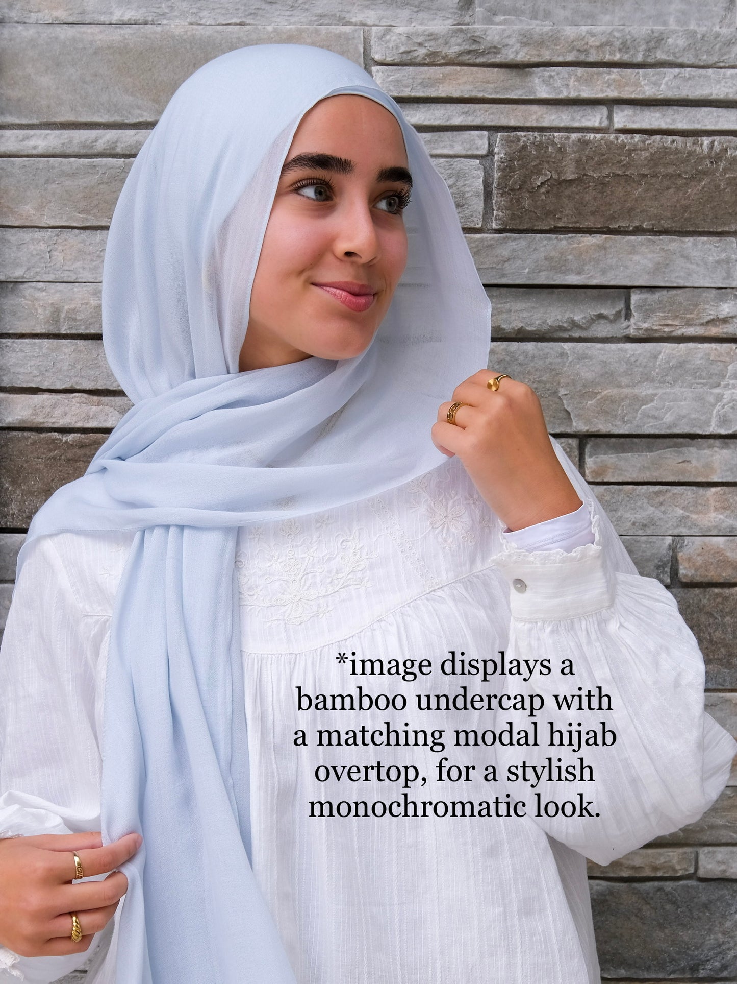 Bamboo Jersey *Tube* Undercap - Pale Blue