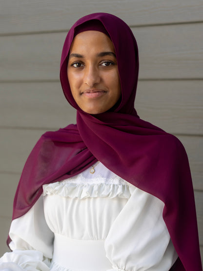 Classic Chiffon - Dark Plum