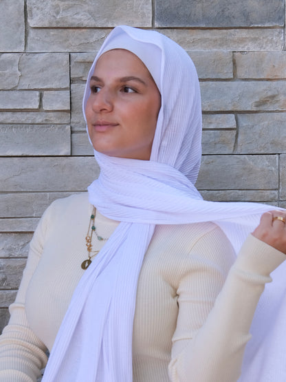 Athletic Crinkle Jersey - Bright White