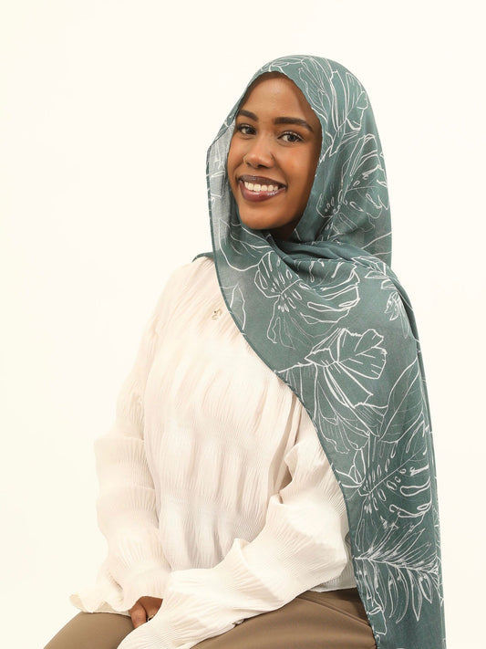 Print Modal - Emerald Leaves