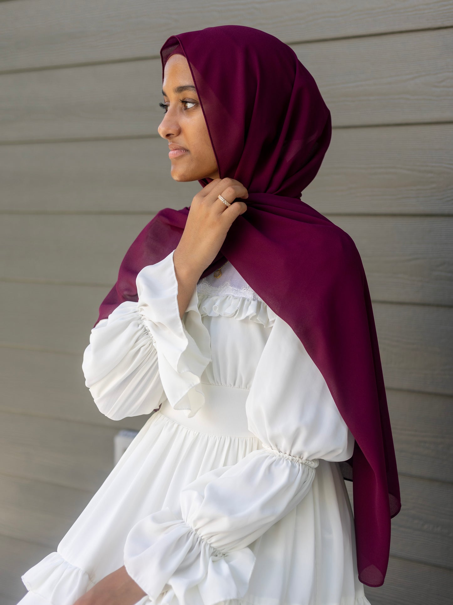 Classic Chiffon - Dark Plum