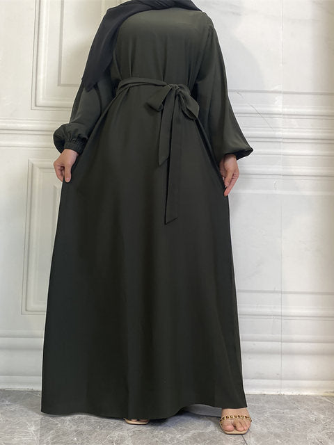 Everyday Abaya | With Belt & Pockets | Olive