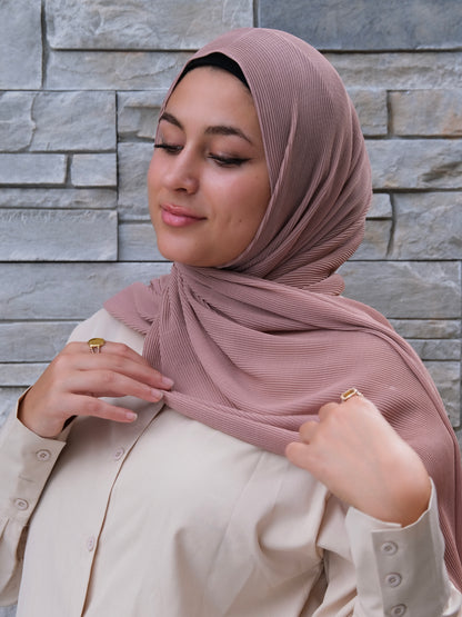 Crinkle Chiffon - Rosewood