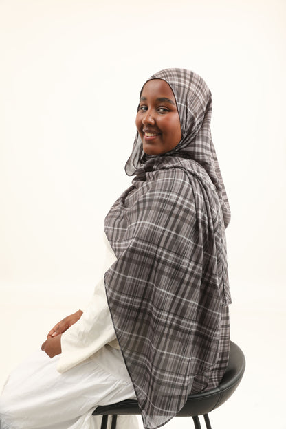 Print Modal - Charcoal Plaid