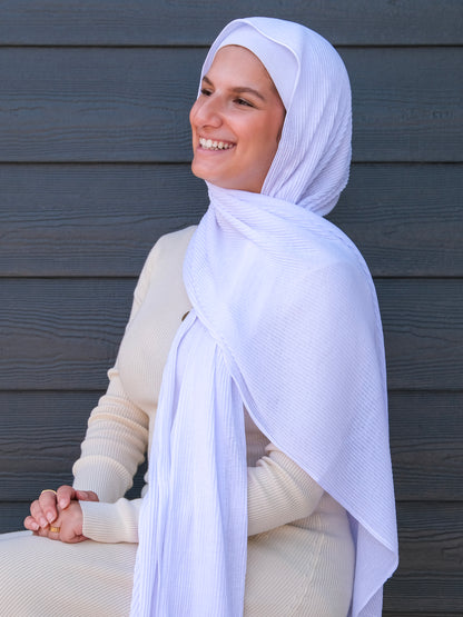 Athletic Crinkle Jersey - Bright White