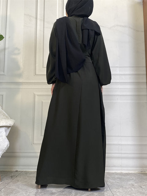 Everyday Abaya | With Belt & Pockets | Olive