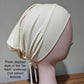 Bamboo Jersey Tie-back Undercap - Ivory