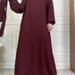 Everyday Abaya | With Belt & Pockets | Saffron