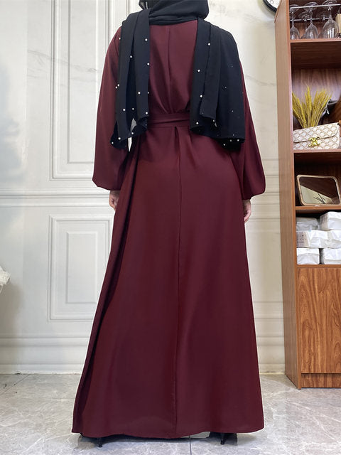 Everyday Abaya | With Belt & Pockets | Saffron