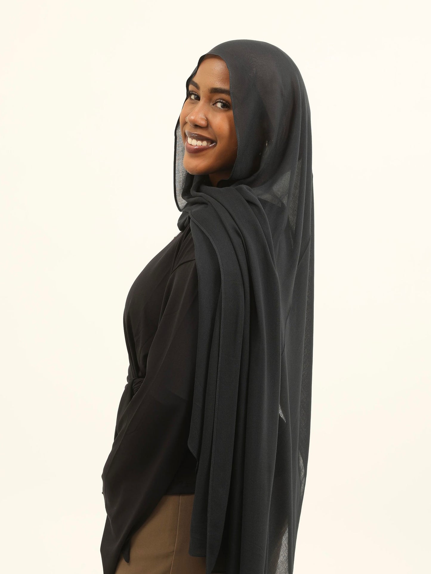 100% Bamboo Modal - Blue Black