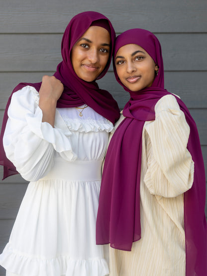 Classic Chiffon - Dark Plum