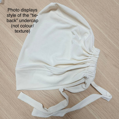 Bamboo Jersey Tie-back Undercap - Stone Grey