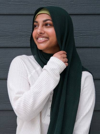 Crinkle Chiffon - Emerald