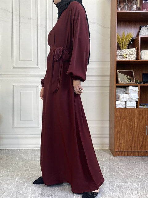 Everyday Abaya | With Belt & Pockets | Saffron