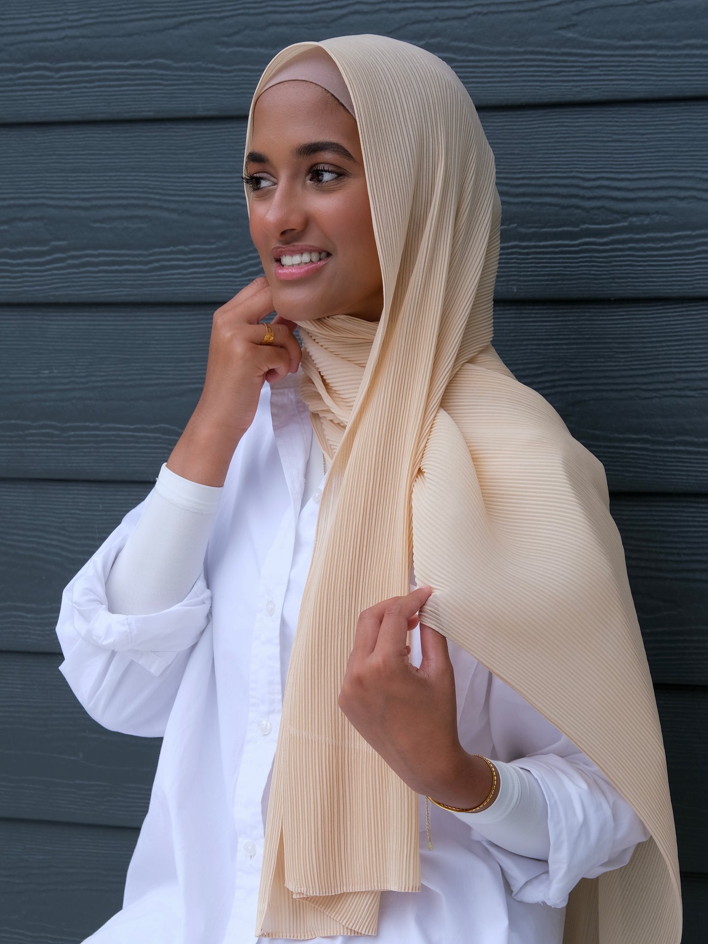 Crinkle Chiffon - Cream