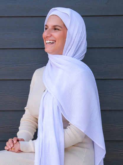 Athletic Crinkle Jersey - Bright White