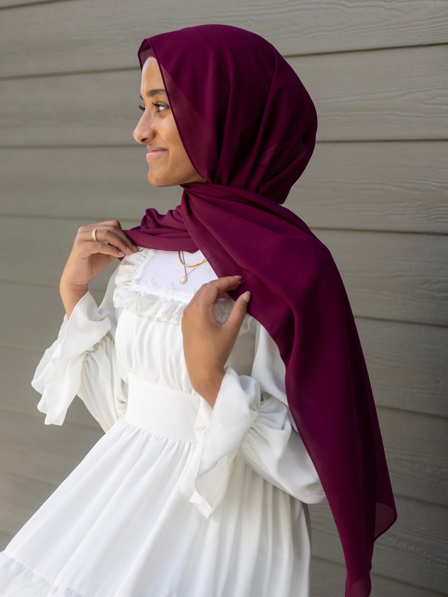 Classic Chiffon - Dark Plum