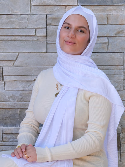Athletic Crinkle Jersey - Bright White
