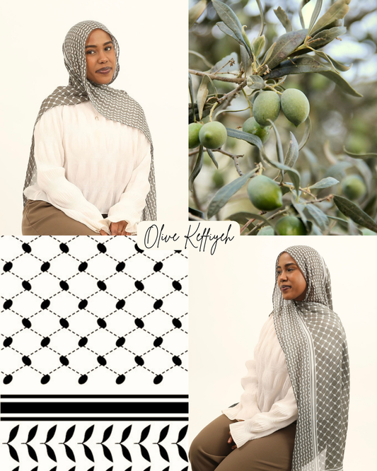 Print Modal - Olive Keffiyeh