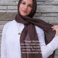 Bamboo Jersey Tie-back Undercap - Chocolate