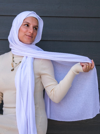 Athletic Crinkle Jersey - Bright White