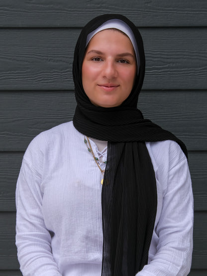 Crinkle Chiffon - Black