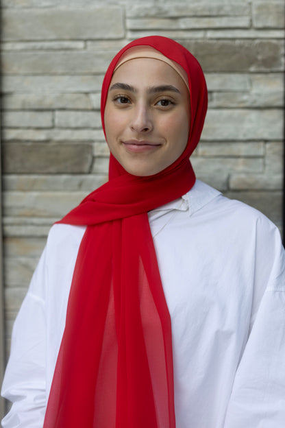 Classic Chiffon - Poppy Red