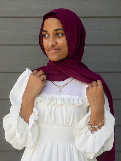 Classic Chiffon - Dark Plum