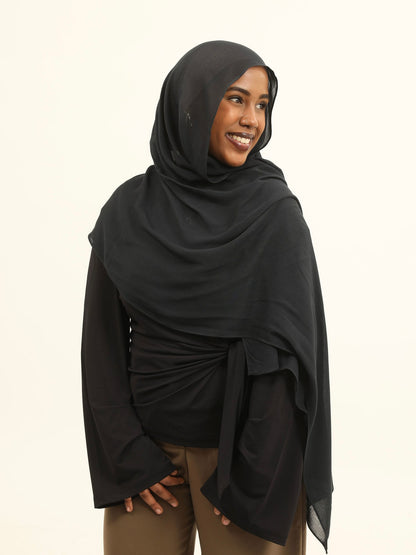 100% Bamboo Modal - Blue Black