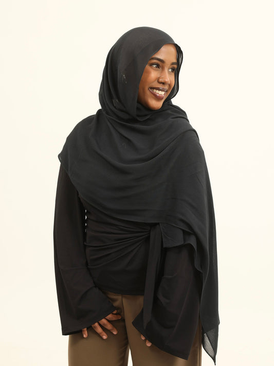 100% Bamboo Modal - Blue Black