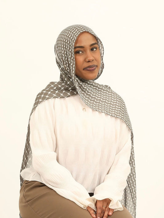 Print Modal - Olive Keffiyeh