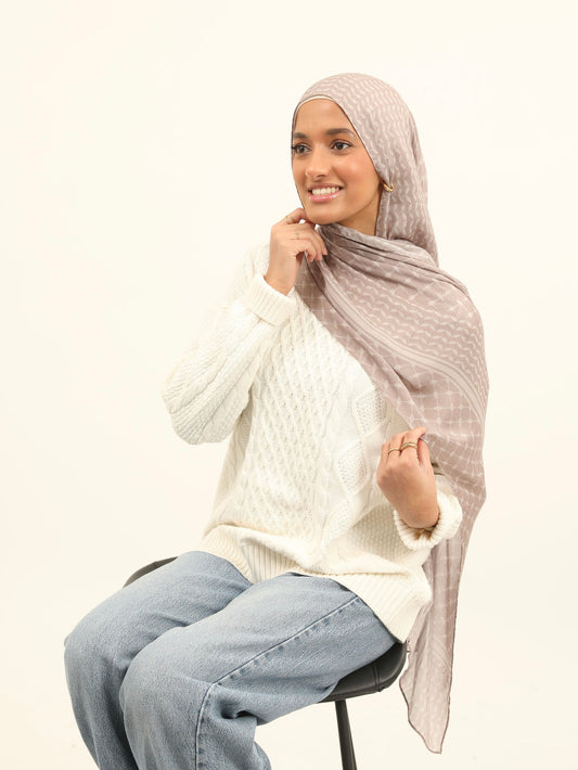 Print Modal - Mocha Keffiyeh