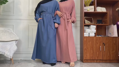Everyday Abaya | With Belt & Pockets | Cobalt