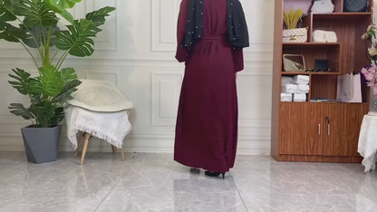 Everyday Abaya | With Belt & Pockets | Saffron