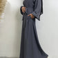 Everyday Abaya | With Belt & Pockets | Charcoal