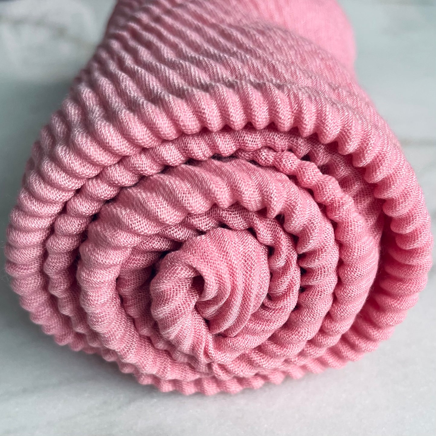 Cotton Crinkle - Rose