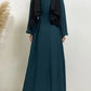 Everyday Abaya | With Belt & Pockets | Dark Sage