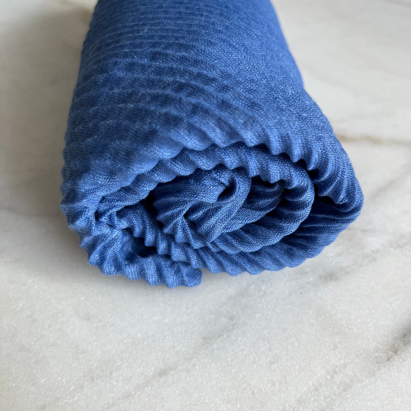 Cotton Crinkle - Light Cobalt