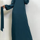 Everyday Abaya | With Belt & Pockets | Dark Sage