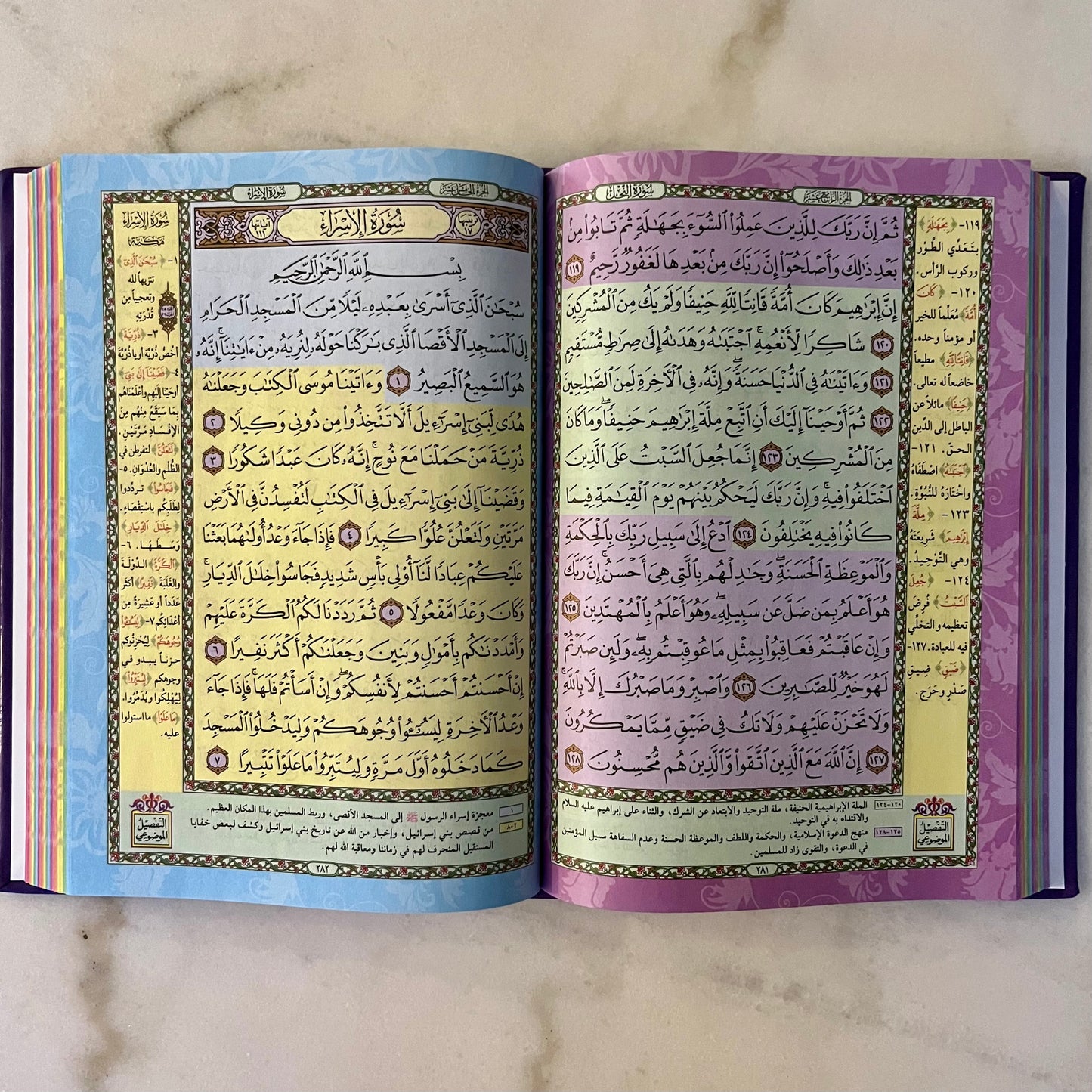 Large Quran (with Tafsir) - Lime