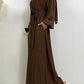 Everyday Abaya | With Belt & Pockets | Chocolate